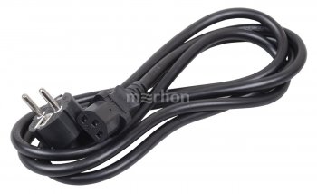 Кабель питания ITK PC-C13D-2M C13-Schuko проводник.:3x1.5мм2 2м 230В 10А черный