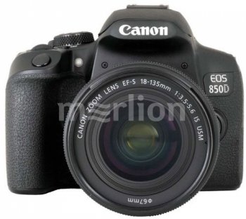 Цифровой зеркальный фотоаппарат Canon EOS 850D черный 24.1Mpix EF-S 18-135mm f/3.5-5.6 IS STM 3" 4K 4K SDXC Li-ion