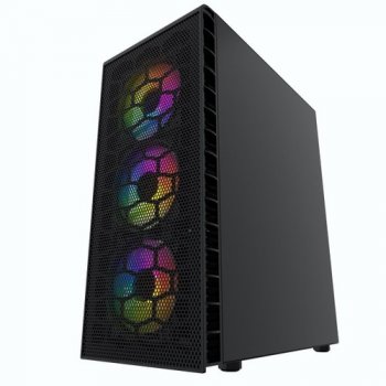 Корпус Miditower Powercase Mistral Z4С Mesh LED <CMIZ4C-L4> ATX, без БП