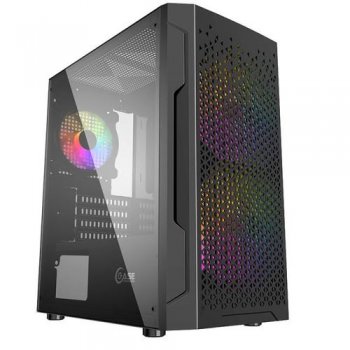 Корпус Minitower Powercase Mistral Micro Z3B Mesh LED <CMIMZB-L3> MicroATX, без БП