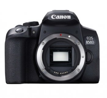 Цифровой зеркальный фотоаппарат Canon EOS 850D черный 24.1Mpix 3" 4K 4K SDXC Li-ion (без объектива)