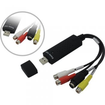 Конвертер аналогового сигнала Easier CAP USB 2.0 Video Adapter with Audio (USB, S-video/RCA)