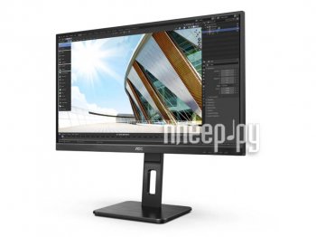 Монитор 27" AOC Q27P2Q <Black>с поворотом экрана (LCD, 2560x1440, D-Sub, HDMI, DP, USB3.2 Hub)
