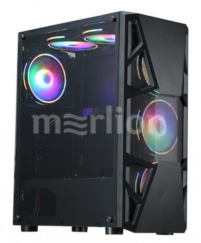 Корпус Formula CL-3303B RGB черный без БП ATX 6x120mm 2xUSB2.0 1xUSB3.0 audio bott PSU