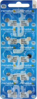 Батарейка R377 - Renata SR626SW/10BL (10 штук)
