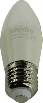 Светодиодная лампа Smartbuy <SBL-C37-12-60K-E27> (E27, 960 люмен, 6000К, 12Вт, 220-240В)