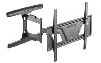 Кронштейн для телевизора Ultramounts UM 910 черный 37"-75" макс.35кг настенный поворотно-выдвижной и наклонный