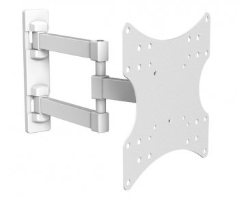 Кронштейн для телевизора Ultramounts UM 867W белый 23"-42" макс.20кг настенный поворот и наклон