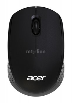 Мышь беспроводная Acer OMR020 черный оптическая (1200dpi) USB для ноутбука (3but)