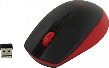 Мышь беспроводная Logitech Wireless Mouse M190 Red <910-005908> (RTL) USB 3btn+Roll,