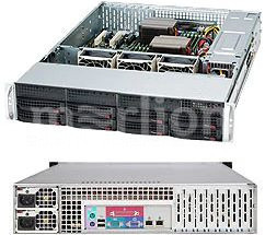 Корпус для монтажа в стойку SuperMicro CSE-825TQC-R802LPB 2U 2x800W черный