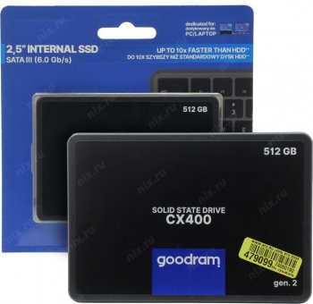 Твердотельный накопитель (SSD) GoodRAM CX400 Gen.2 512Gb SSDPR-CX400-512-G2