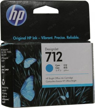 Картридж HP 3ED67A (№712) Cyan для DesignJet T210/230/250/630/650