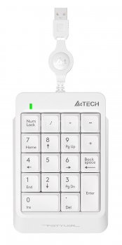 Цифровой блок A4Tech Fstyler FK13 белый USB slim для ноутбука (FK13 USB ( WHITE ))