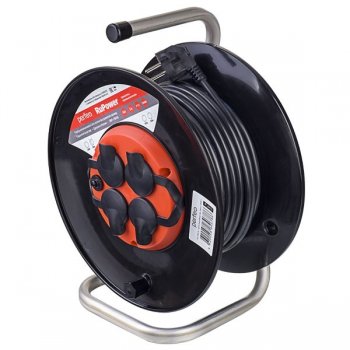 Сетевой удлинитель Perfeo удлинитель на катушке без заземления "RU POWER",PF_B4678 (30м 4гн с т/з 16А ПВС 3х1,5 IP44 (РБК16))