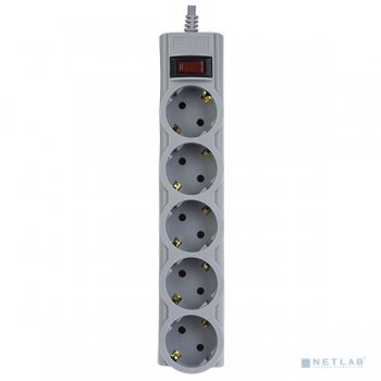 Сетевой фильтр Perfeo "POWERX", PF_A4719 (5,0м, 5 розеток, серый)