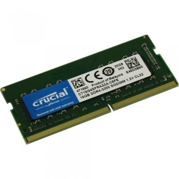 Оперативная память для ноутбуков Crucial <CT16G4SFRA32A> DDR4 SODIMM 16Gb <PC4-25600> CL22 (for NoteBook)