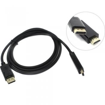 Кабель Exegate <EX-CC-DP-HDMI-1.8> DisplayPort (M) ->HDMI (M) 1.8м <EX284915RUS>