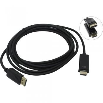 Кабель Exegate <EX-CC-DP-HDMI-3.0> DisplayPort (M) ->HDMI (M) 3м <EX284917RUS>