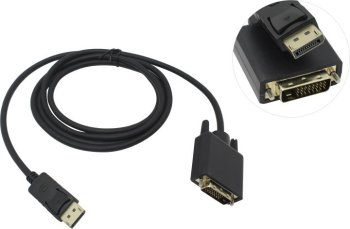 Кабель Exegate <EX-CC-DPM-DVIM-1.8> DisplayPort(M) -> DVI(M) 1.8м <EX284908RUS>