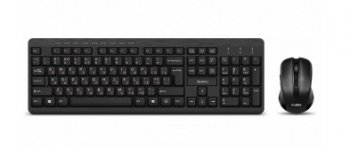 Комплект клавиатура + мышь SVEN KB-C3400W <Black> (Кл-ра, М/Мед, USB, FM+Мышь 5кн, Roll, FM)