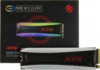 Твердотельный накопитель (SSD) A-Data PCI-E x4 512Gb AS40G-512GT-C S40G RGB M.2 2280