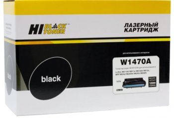 Картридж Hi-Black (HB-W1470A) для HP LJ Enterprise M610dn/611dn/612dn/MFP M634/635, 10,5K, б/ч (аналог HB-W1470A-NC)