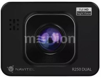 Автомобильный видеорегистратор Navitel R250 DUAL DVR черный 1Mpix 1080x1920 1080p 140гр. AC5401