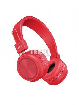 Наушники с микрофоном Hoco W25 Promise Red
