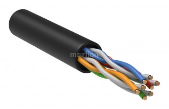 Кабель UTP ITK LC3-C5E04-139-100 кат.5е U/UTP не экранированный 4X2X24AWG LDPE внешний 100м черный