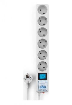 Сетевой фильтр Powercube SPL(5+1)-16B-P-3М-WHITE 3м (6 розеток) белый (коробка)
