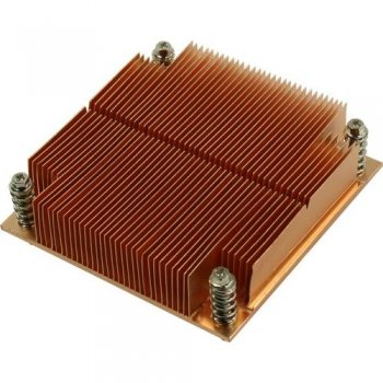 Радиатор Exegate EX286164RUS для процессора ExeGate ESNK-0046.1U.115x.Cu (Медный, LGA1150/1151/1155/1156/1200, TDP 100W, 435г, на винтах, с термопасто