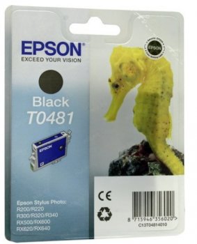 *Картридж Epson T048140 Black для EPS ST Photo R200/R300/RX500/RX600 (просрочен) (б/у)