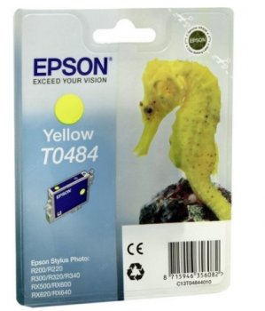 *Картридж Epson T048440 Yellow для EPS ST Photo R200/R300/RX500/RX600 (просрочен) (б/у)