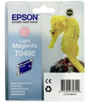 *Картридж Epson T048640 Light Magenta для EPS ST Photo R200/R300/RX500/RX600 (просрочен) (б/у)