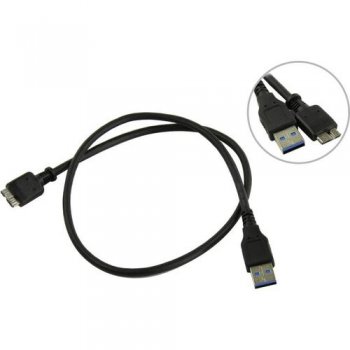 Кабель KS-is <KS-465-0.5> USB 3.0 AM-->micro-B 0.5м