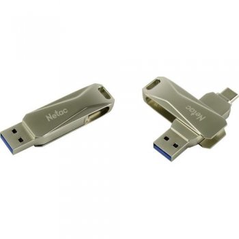 Накопитель USB Netac <NT03U782C-064G-30PN> USB3.0/USB-C OTG Flash Drive 64Gb (RTL)