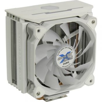 Вентилятор ZALMAN <CNPS10X Optima II WHITE RGB> (4пин,1155/1366/2011/2066/AM4-FM2,27дБ,800-1500 об/мин,Al+теп.трубки)