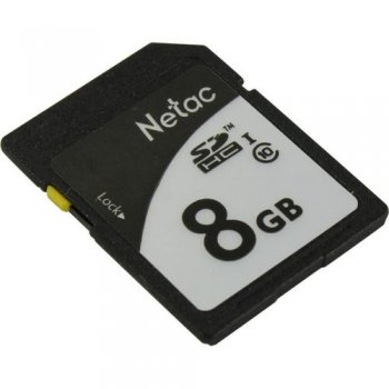 Карта памяти Netac <NT02P600STN-008G-R> SDHC Memory Card 8Gb UHS-I U1 Class 10