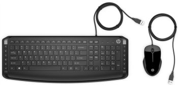 Комплект клавиатура + мышь HP Pavilion 200 клав:черный мышь:черный USB