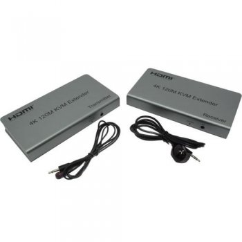 Кабель для KVM Orient <VE051> HDMI KVM Extender (клавиатура USB+мышь USB+ HDMI+Audio, до 120 метров через кабель кат.5e/6) +2б.п.