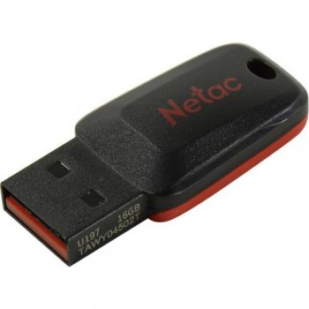 Накопитель USB Netac <NT03U197N-016G-20BK> USB2.0 Flash Drive 16Gb (RTL)