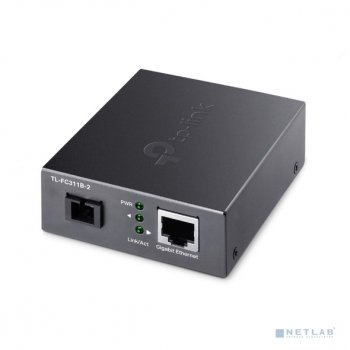 Медиаконвертер TP-LINK <TL-FC311B-2> 1000Base-T to SM 1000Base-X Media Converter (1UTP, 1SC, SM)