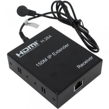 Приемник удлинителя по витой паре Orient <VE046-RX> HDMI IP Receiver (RJ45 -> HDMI 19F, до 150м, передача ИК сигналов)
