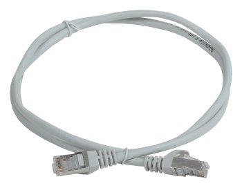 Кабель FTP ITK PC01-C5EF-05M-G FTP вилка RJ-45-вилка RJ-45 кат.5е 0.5м серый ПВХ (уп.:1шт)