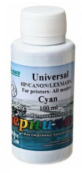 Чернила Ink-mate для HP/Canon/Lexmark универсальные Cyan 100ml