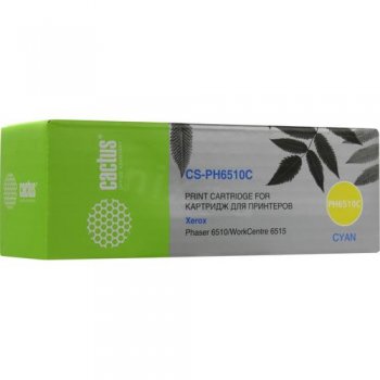 Картридж Cactus CS-PH6510C Cyan для Xerox Phaser 6510, WorkCentre 6515