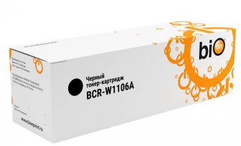 Картридж Bion W1106A для HP Laser MFP 135a/135w/137fnw, HP Laser 107a/107w (1000 стр.), Черный, с чипом
