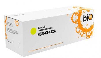 Картридж Bion CF412A для HP Color Laserjet Pro M452dw/452dn/452nw/MFP M477fdn/M477fnw/M477dw (2300 стр.) Желтый, с чипом