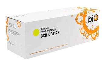 Картридж Bion CF412X для HP Color Laserjet Pro M452dw/452dn/452nw/MFP M477fdn/M477fnw/M477dw (5000 стр.) Желтый, с чипом